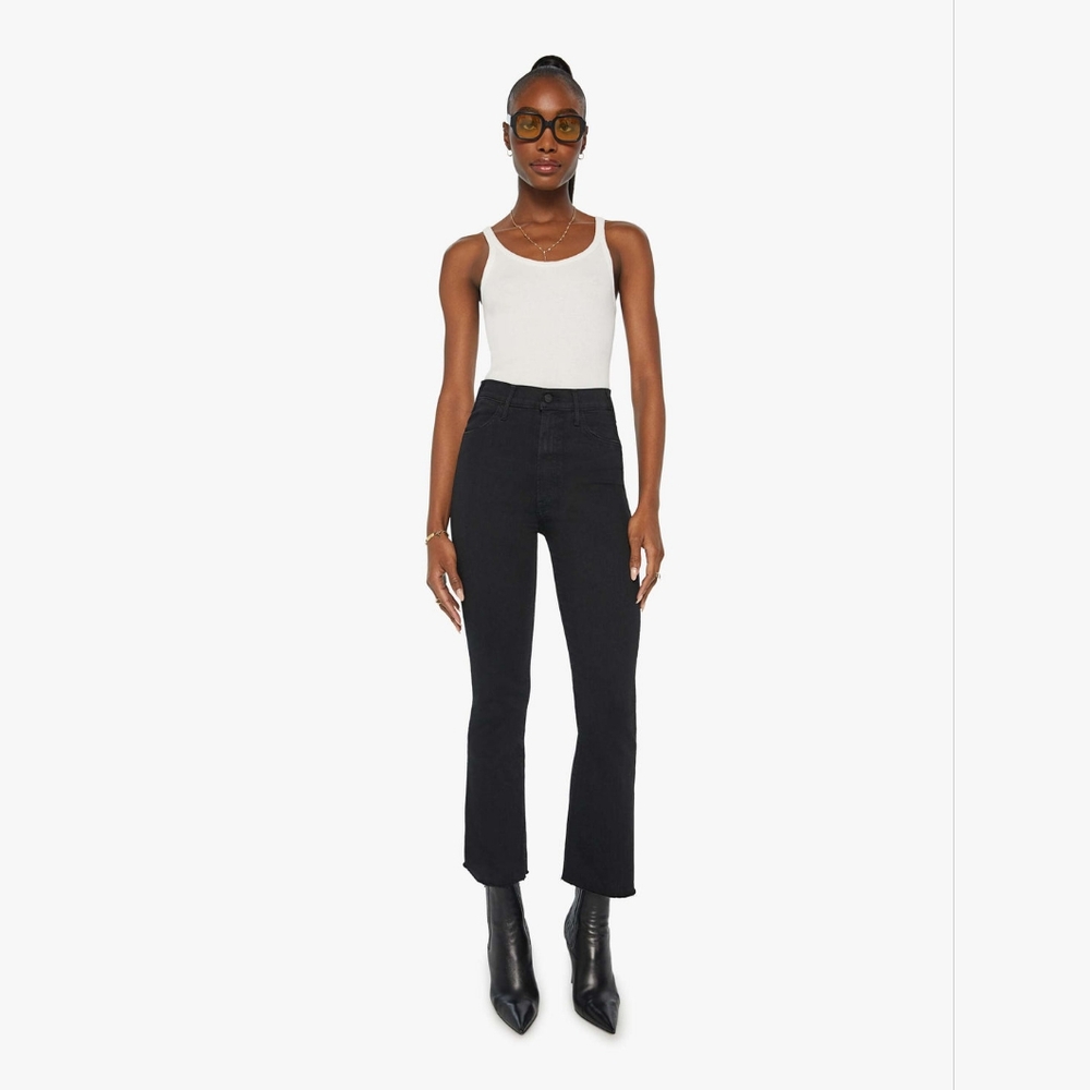 MOTHER HUSTLER ANKLE FRAY JEANS Size 27